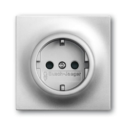 Розетка ABB Impuls Schuko с/з 16A 250V безвинтовой зажим серебристо-алюминиевый 2CKA002011A3845 Розетка ABB Impuls Schuko с/з 16A 250V безвинтовой зажим серебристо-алюминиевый 2CKA002011A3845