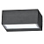 Уличный настенный светильник Ideal Lux Twin Ap1 Big Antracite 115368