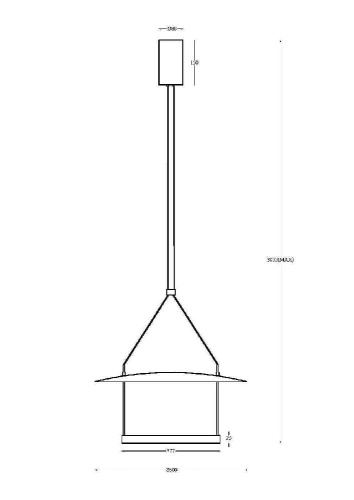 Подвесной светильник Maytoni MOD280PL-L30B3K