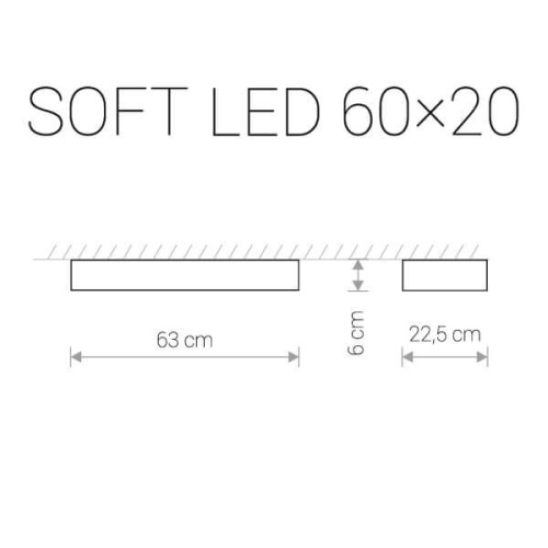 Потолочный светодиодный светильник Nowodvorski Soft Led 9532 Потолочный светодиодный светильник Nowodvorski Soft Led 9532