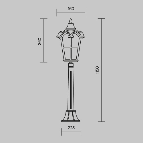 Ландшафтный светильник Maytoni Outdoor O413FL-01BZ1 Ландшафтный светильник Maytoni Outdoor O413FL-01BZ1