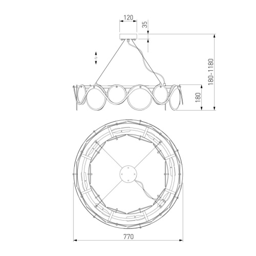 Подвесная люстра Bogates Galicia 353/8 Smart Подвесная люстра Bogates Galicia 353/8 Smart