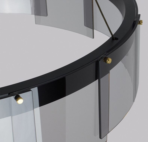 Люстра D8825P/M-800 black/smoky