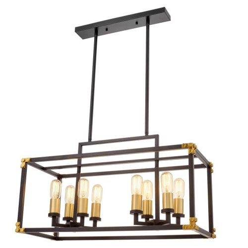 Подвесная люстра Lumina Deco Waldorf LDP 1140-8 BK+MD Подвесная люстра Lumina Deco Waldorf LDP 1140-8 BK+MD