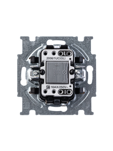 Выключатель одноклавишный ABB Basic55 10A 250V с подсветкой альпийский белый 2CKA001012A2153 Выключатель одноклавишный ABB Basic55 10A 250V с подсветкой альпийский белый 2CKA001012A2153