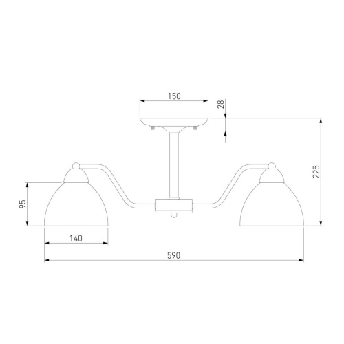 Потолочная люстра Eurosvet Carissa 30172/5 античная бронза