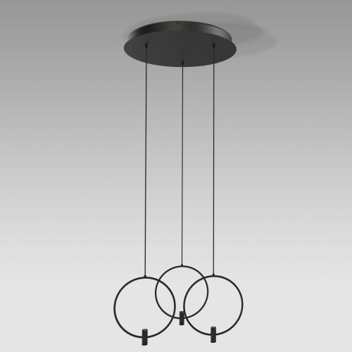 Подвесная светодиодная люстра Eurosvet Layla 50257/3 Led черный Подвесная светодиодная люстра Eurosvet Layla 50257/3 Led черный