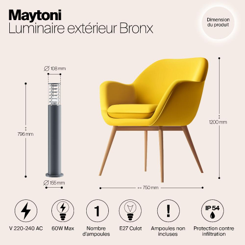 Ландшафтный светильник Maytoni Outdoor O576FL-01GR1