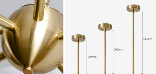 Люстра Cherry Bomb 16 Balls Gold By Imperiumloft