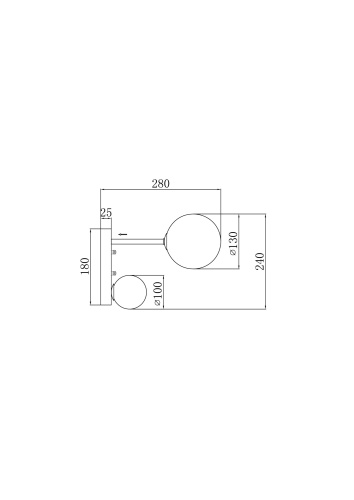 Настенный светильник (бра) Freya FR5376WL-02B