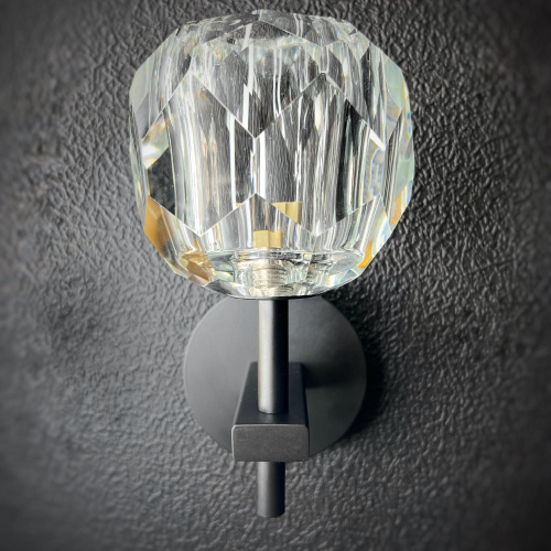 Бра Rh Boule De Cristal Single Sconce Black By Imperiumloft