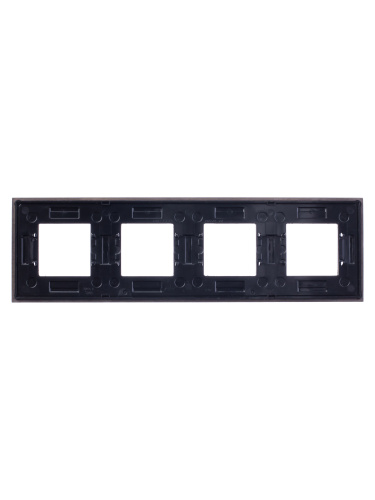 Рамка 4-постовая ABB Zenit венге 2CLA227400N2101 Рамка 4-постовая ABB Zenit венге 2CLA227400N2101
