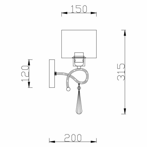 Бра Rivoli Raffinato 3019-401 Б0038040