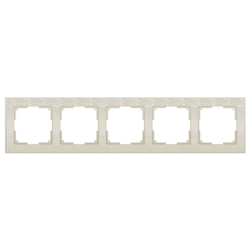 Рамка Werkel Flock на 5 постов слоновая кость WL05-Frame-05-ivory 4690389059384