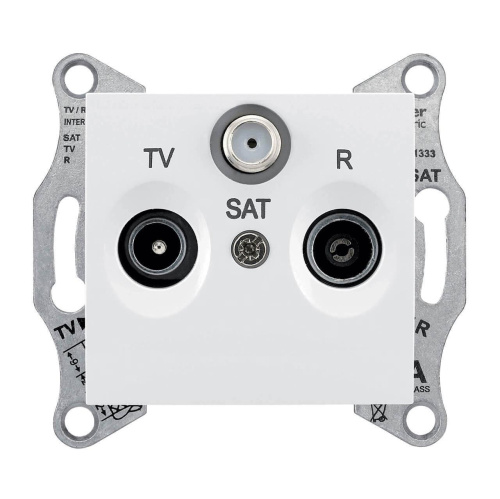 Розетка TV/R/SAT проходная Schneider Electric Sedna 8dB SDN3501221