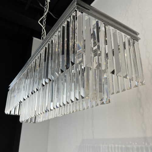 Люстра Rh 1920S Odeon Clear Glass Fringe Chrome 100 By Imperiumloft