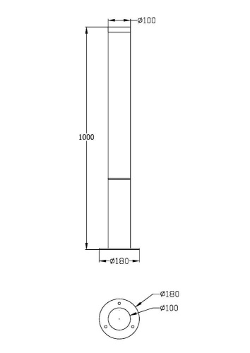 Уличный светодиодный светильник Maytoni Ginza O041FL-L30B3K Уличный светодиодный светильник Maytoni Ginza O041FL-L30B3K
