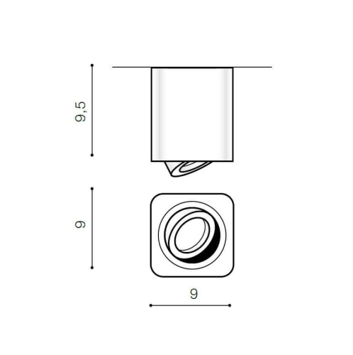 Потолочный светильник Azzardo Brant Square IP44 AZ2822 Потолочный светильник Azzardo Brant Square IP44 AZ2822