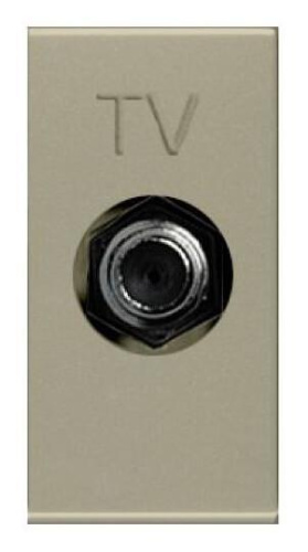 Розетка TV ABB Zenit шампань 2CLA215000N1901 Розетка TV ABB Zenit шампань 2CLA215000N1901