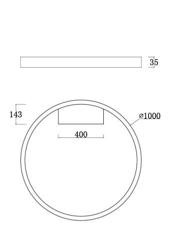 Потолочный светодиодный светильник Maytoni Rim MOD058CL-L65B4K Потолочный светодиодный светильник Maytoni Rim MOD058CL-L65B4K