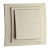 Выключатель Mono Electric Larissa одноклавишный перекресный крем 103-171725-112