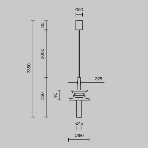 Подвесной светильник Maytoni MOD255PL-01B2