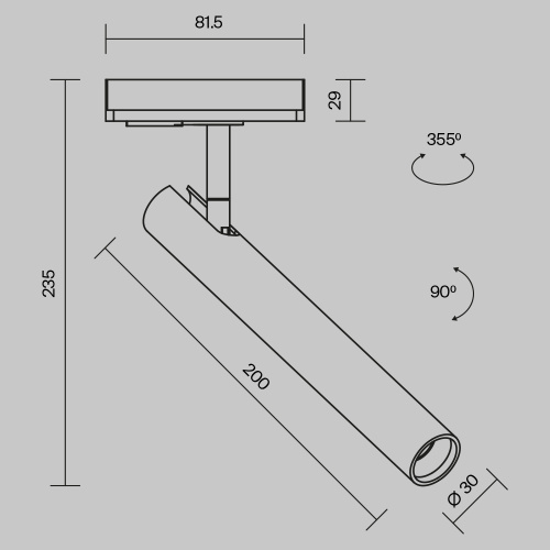 Трековый светильник Technical TR141-1-6W3K-M-BS Трековый светильник Technical TR141-1-6W3K-M-BS