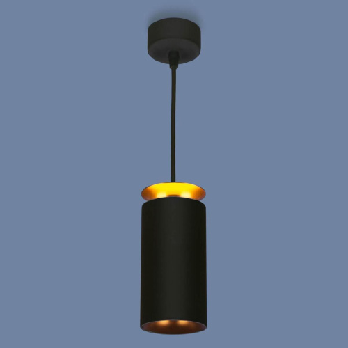 Подвесной светодиодный светильник Elektrostandard DLS021 9+4W 4200К черный матовый/золото a045504