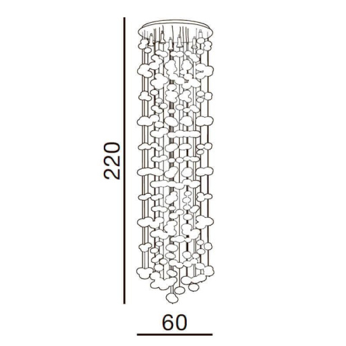 Подвесная люстра Azzardo Luvia 220 XXL AZ1296 Подвесная люстра Azzardo Luvia 220 XXL AZ1296