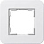 Рамка 1-постовая Gira E3 белый глянцевый 0211410