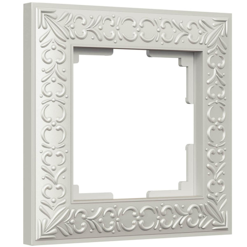 Рамка Werkel Antik на 1 пост жемчужный WL07-Frame-01 4690389063497
