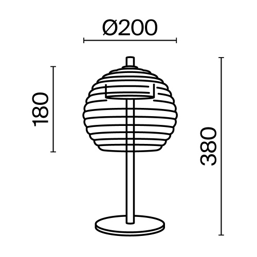 Настольный светильник Maytoni P060TL-L12BSK1 Настольный светильник Maytoni P060TL-L12BSK1