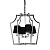 Подвесная люстра Lumina Deco Montero LDP 1249-4 CHR+BK