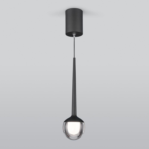Подвесной светодиодный светильник Elektrostandard DLS028 6W 4200K черный a047768