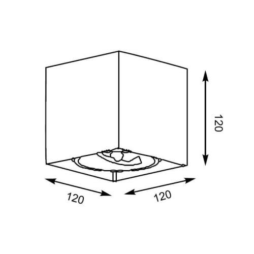Потолочный светильник Zumaline Box sl1 90432-G9