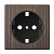 Лицевая панель Werkel розетки бронзовая WL12-SKGS-IP20-CP 4690389100482