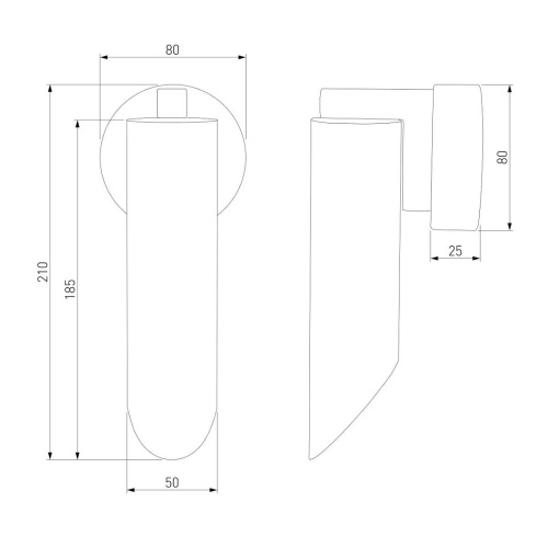 Настенный светильник Eurosvet Wing 40037/1 белый