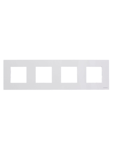Рамка 4-постовая ABB Zenit серебро 2CLA227400N1301 Рамка 4-постовая ABB Zenit серебро 2CLA227400N1301