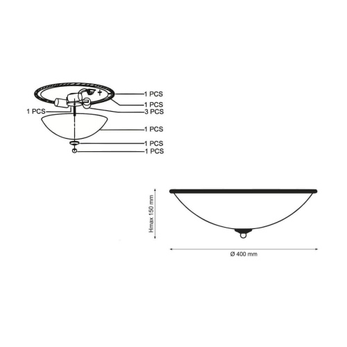 Потолочный светильник Lucia Tucci Sesto 177.3 R40 Потолочный светильник Lucia Tucci Sesto 177.3 R40