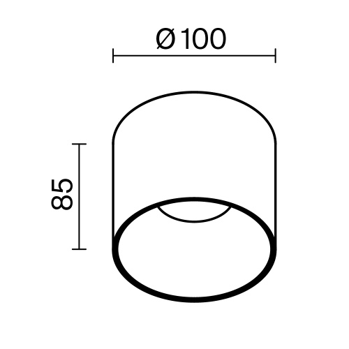 Потолочный светильник Technical C064CL-01-15W4K-D-RD-B Потолочный светильник Technical C064CL-01-15W4K-D-RD-B