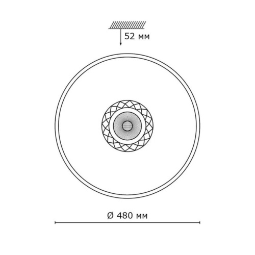 Настенно-потолочный светодиодный светильник Sonex Lavora 2044/EL