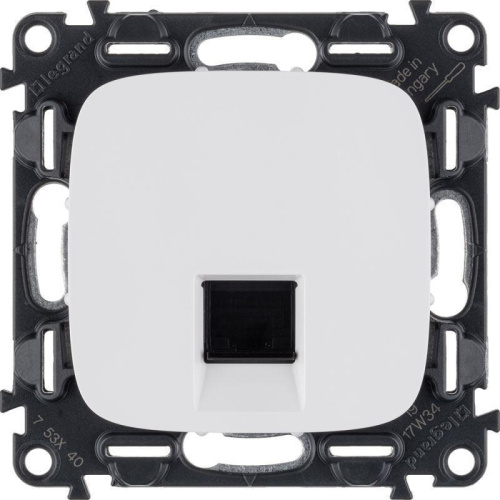 Информационная розетка RJ45 Legrand Valena Allure белая 753740