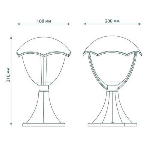 Уличный светильник Gauss Aura GD029 Уличный светильник Gauss Aura GD029