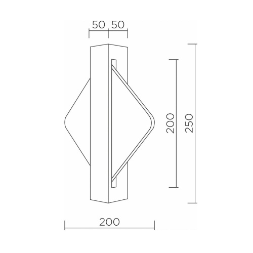 Настенный светильник LED4U L7388-250 BK