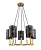 Подвесная люстра Lumien Hall Ноэль 4005/5P-GD-BK