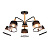 Потолочная люстра Ambrella light Traditional Modern Losk TR4741