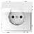 Розетка Schneider Electric Merten D-Life 16A с/з и крышкой MTN2310-6035