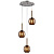Подвесной светильник Zumaline Monic MD1629-3B(copper)
