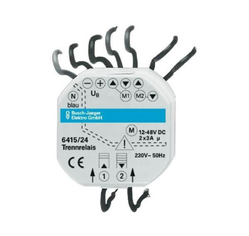 Реле разделительное ABB BJE для приводов DC Busch-Jalousiecontrol 2CKA006410A0363 Реле разделительное ABB BJE для приводов DC Busch-Jalousiecontrol 2CKA006410A0363