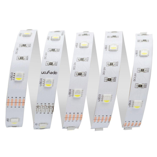 Светодиодная лента Apeyron 7,2W/m 30LED/m 5050SMD разноцветная/холодный белый 5M 00-100 Светодиодная лента Apeyron 7,2W/m 30LED/m 5050SMD разноцветная/холодный белый 5M 00-100